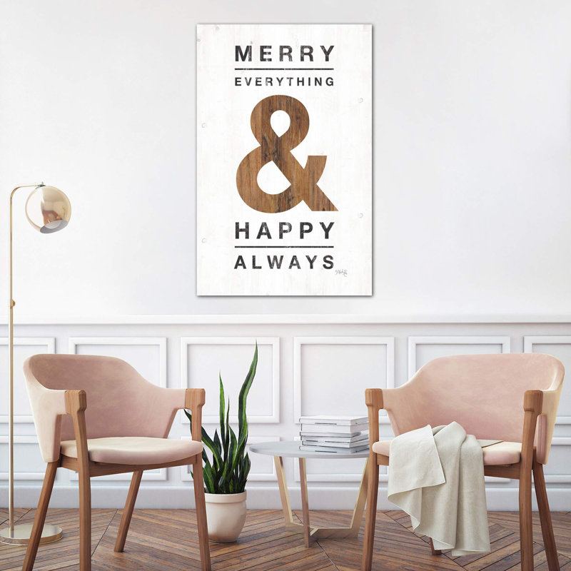 Happy Always by Marla Rae - Wrapped Canvas Print, 101.6 cm H x 66.04 cm W x 1.91 cm D