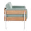 Chaise d'appoint en métal, bois naturel et tissu-1578859565-1578859564