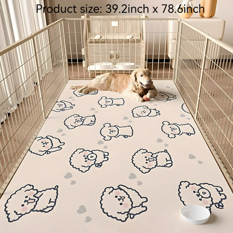 Tapis pour animaux de compagnie, H 0,15 po x l 39,20 po x P 78,60 po