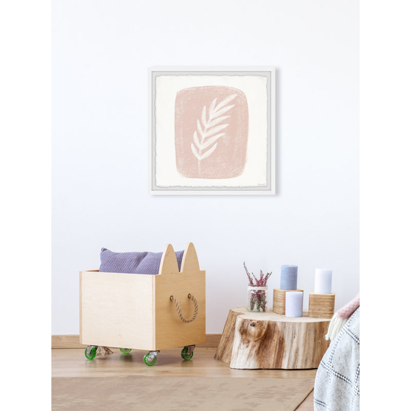 Falling Tropical Leaf - Single Picture Frame Painting, 30cm H x 30cm W x 3.81cm D