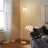 Arched Floor Lamp With Glass Shade, Remote Control And Bulb Included-1510877661
