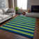 Premium Machine Washable Cerrito AMF530 Navy Rug
