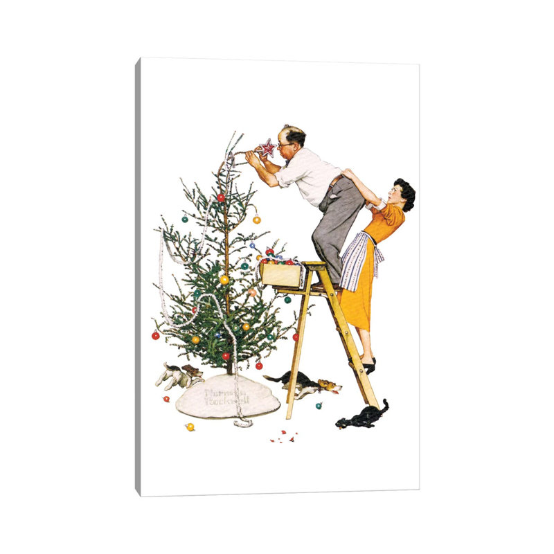 Norman Rockwell - Print on Canvas, Wrapped Canvas, 66.04 cm H x 45.72 cm W x 1.91 cm D