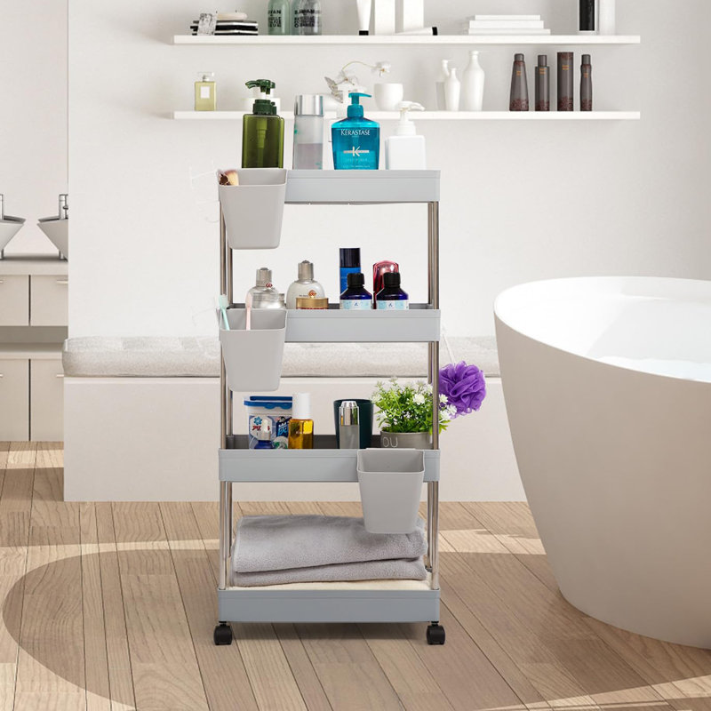Galiena 88 cm H x 39 cm W Utility Cart, Grey