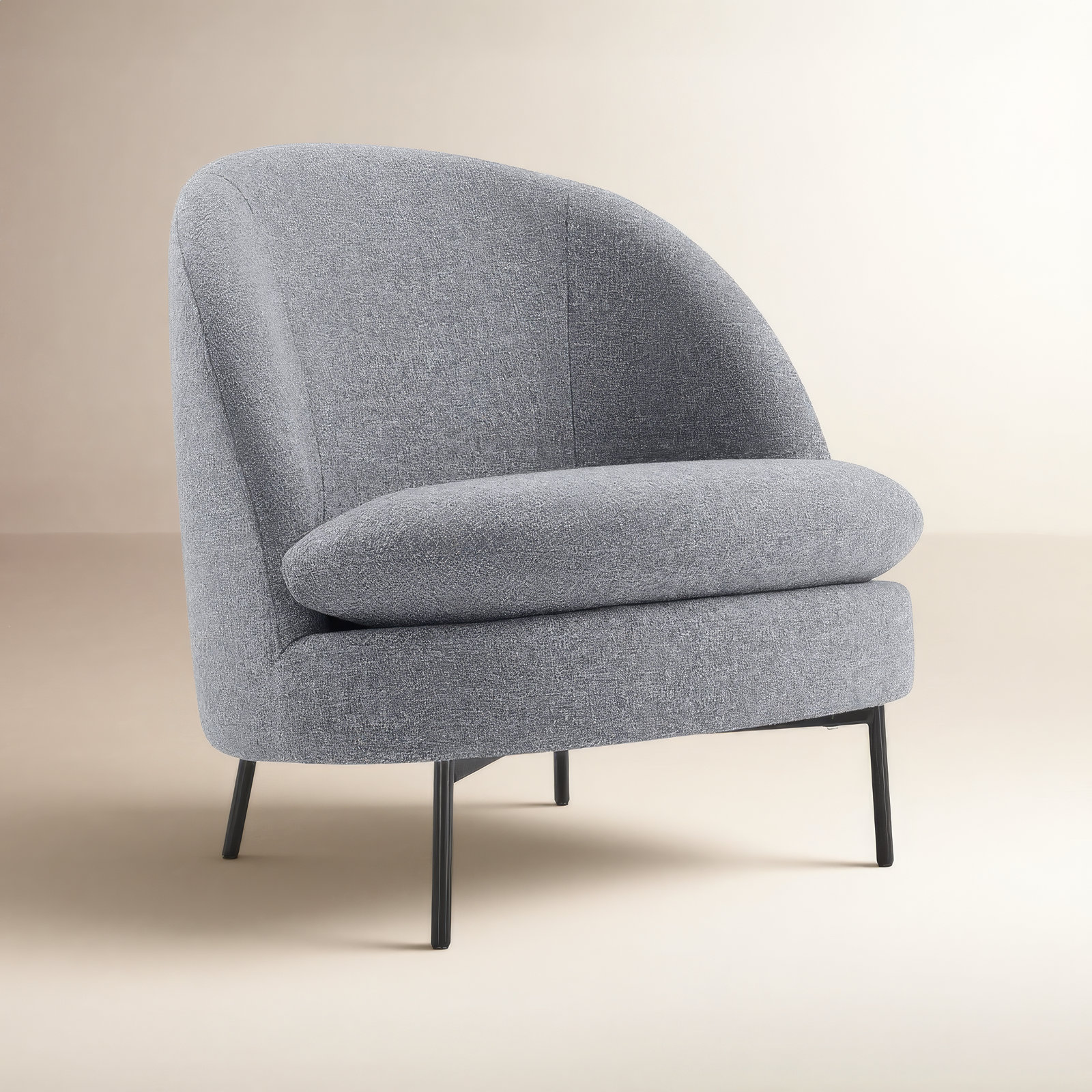 Catana Barrel Chair, Nathan Grey Tweed