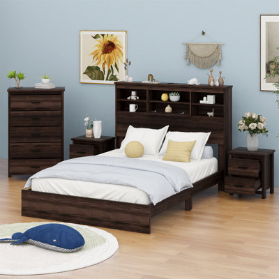 Jostin Bookcase Bed