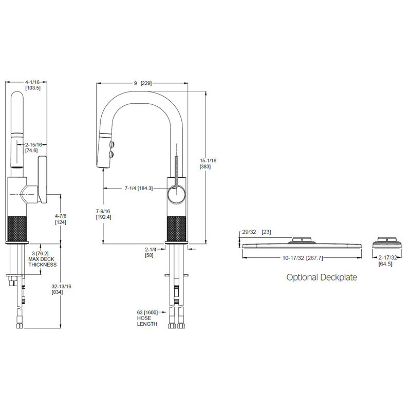 Pull Down Single Handle Kitchen Faucet