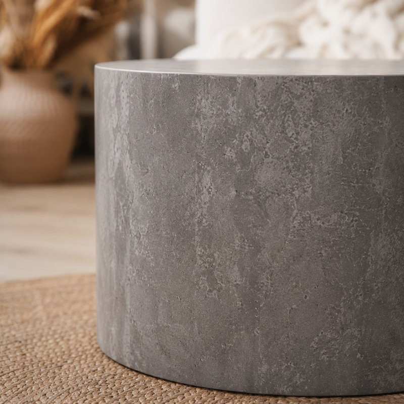 Table basse gigogne 2 pièces, 15.16" H x 18.9" L x 18.9" W, Stone Gray