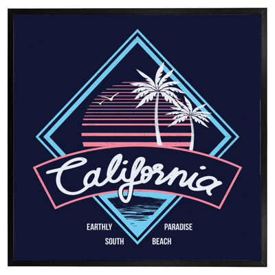Monaca Neon California - Single Picture Frame Print