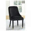 Chaise d'appoint en velours-1150266184