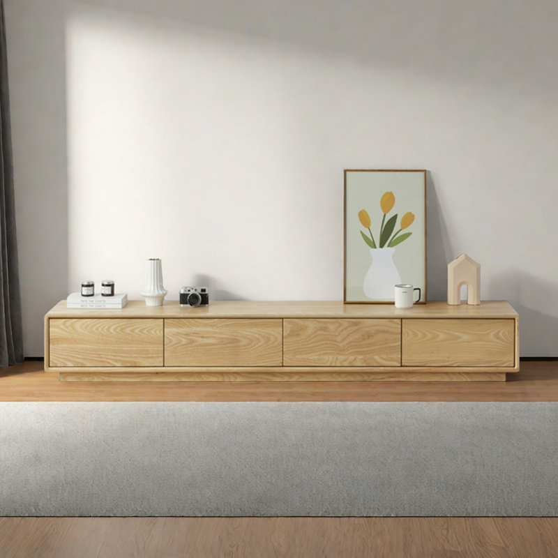 Nordic Style Ash Wood TV Stand, 94.48"