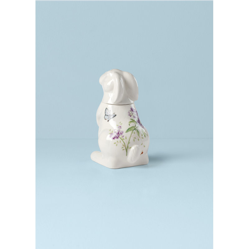 Butterfly Meadow Bunny Cookie Jar