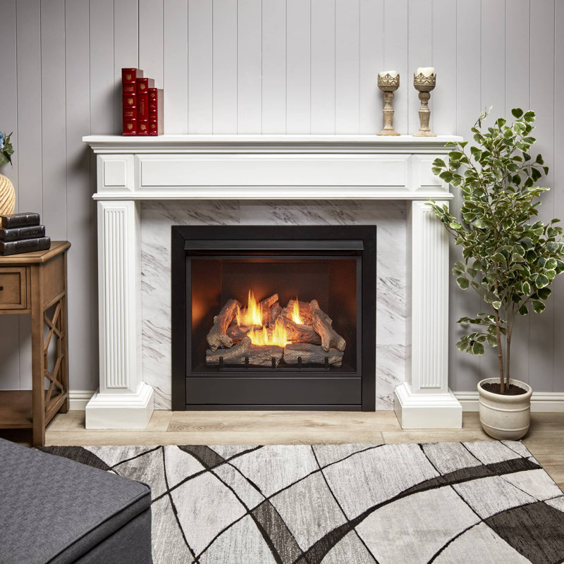Duluth Forge Liquid Propane Ventless Gas Fireplace Insert - 32,000 BTU, Remote Control - Model# FLI32R, Liquid Propane