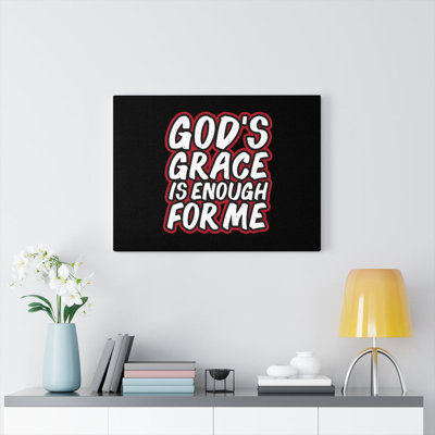 God's Grace - Wrapped Canvas Print