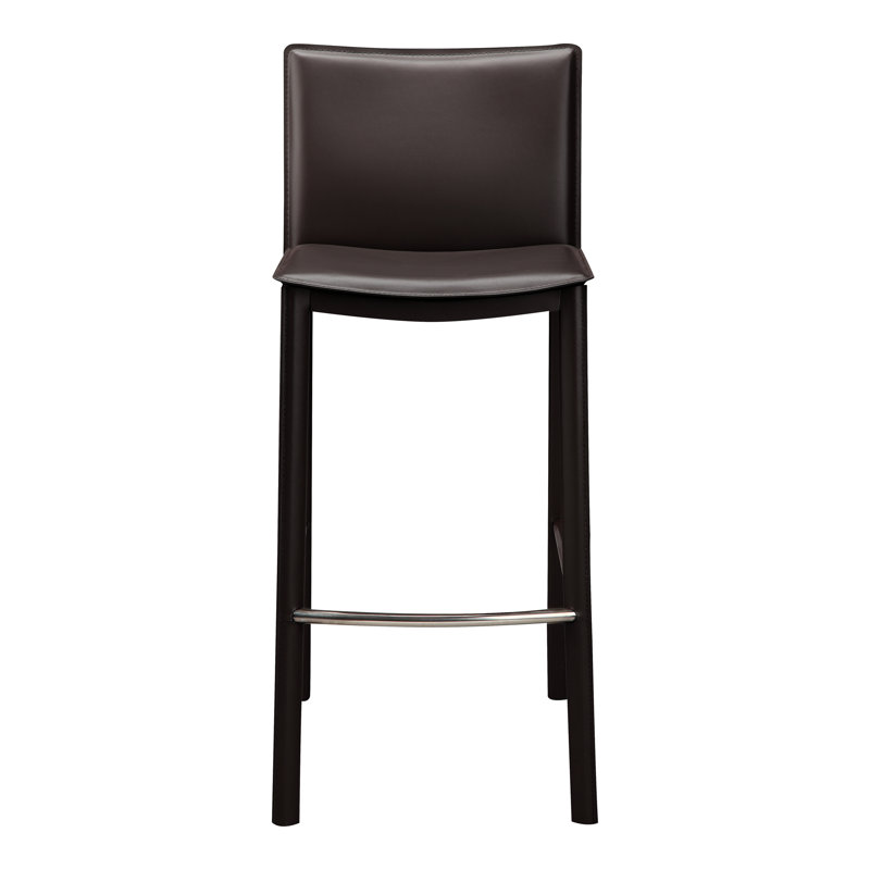 Panca Counter Stool, Cream Faux Leather, Counter Stool (26" Seat Height)