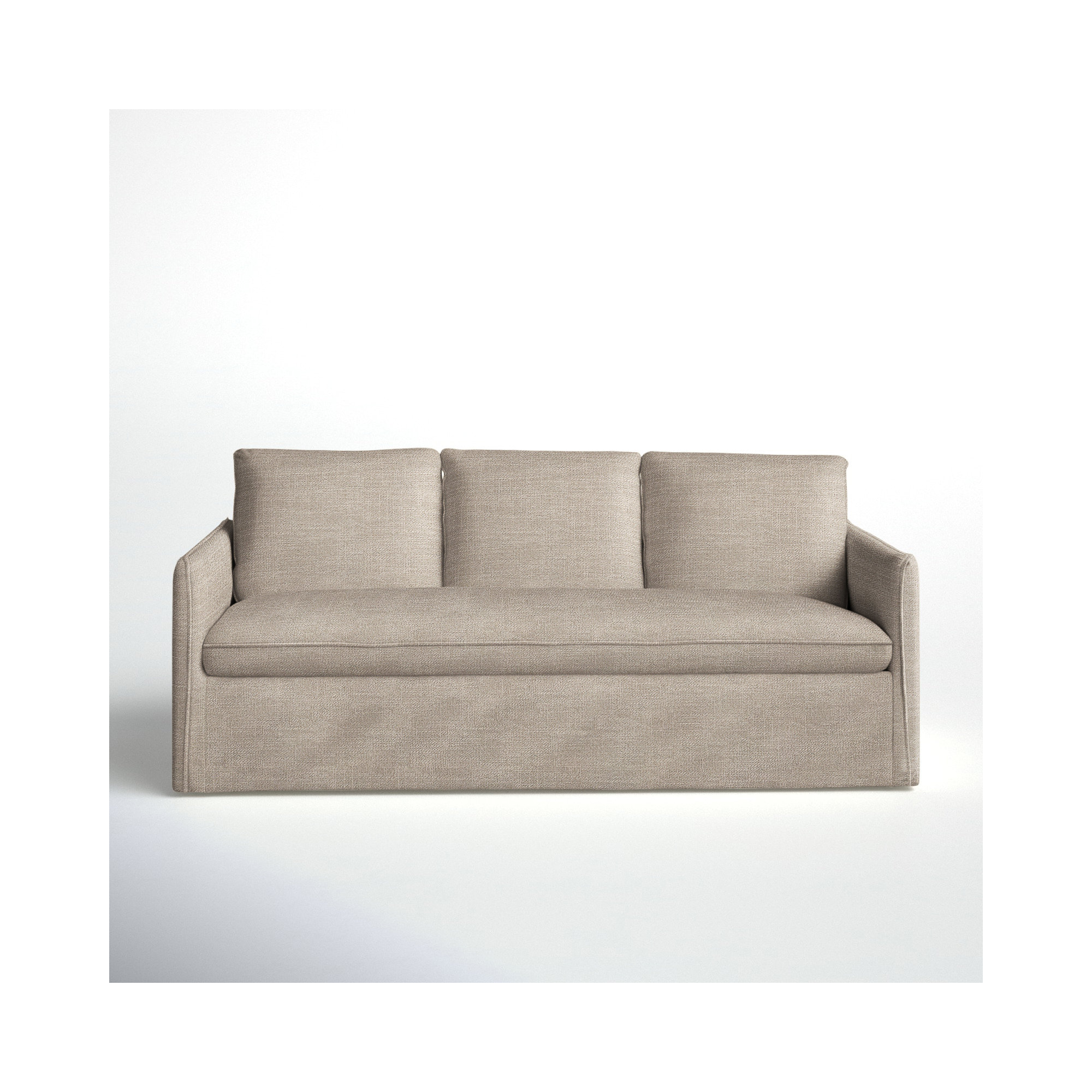 Bellatrix 83'' Slipcovered Sofa, Conversation Ivory Basketweave