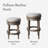 Maven Lane Pullman Backless Stool with Fabric Upholstery-128006619-128006618