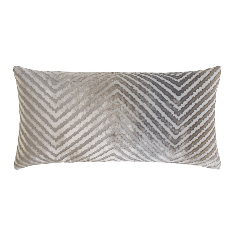 Lumbar Velvet Pillow Cover & Insert, Rectangle 12"H x 24"W, Thistle