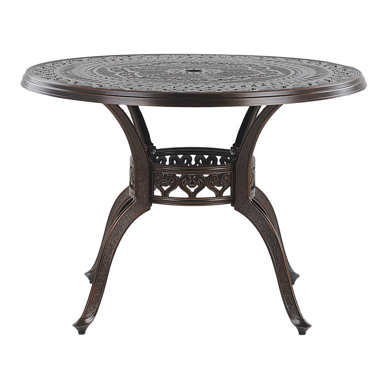 Frink 4 - Person Patio Dining Set with Round Table , Cushions Included
