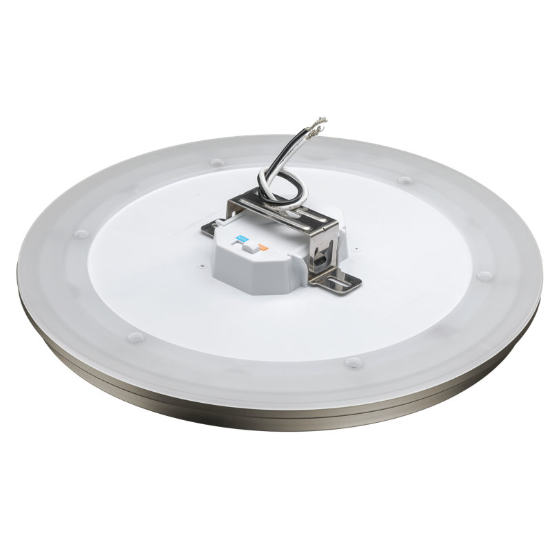 Abeal Flush Mount, Brushed Nickel