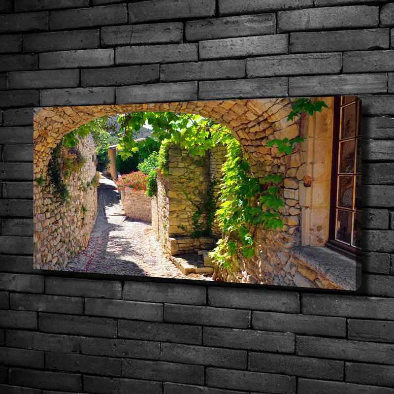 A Charming Street - Wrapped Canvas Print