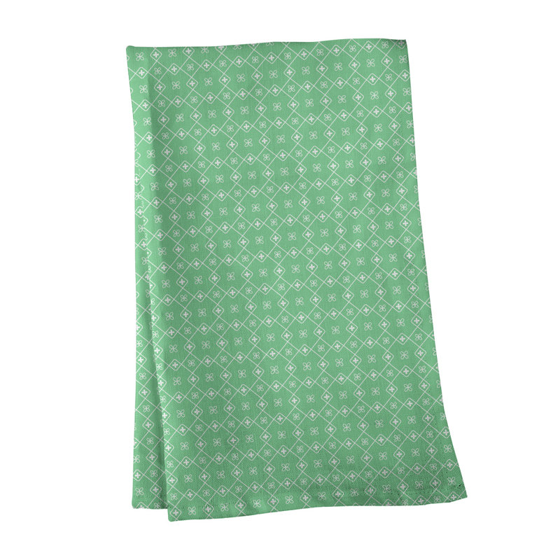 Tea Towel Kitchen Towel, Green, Poly Twill