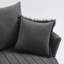 Coussin rotatif capitonné de style transitionnel 1 pièce