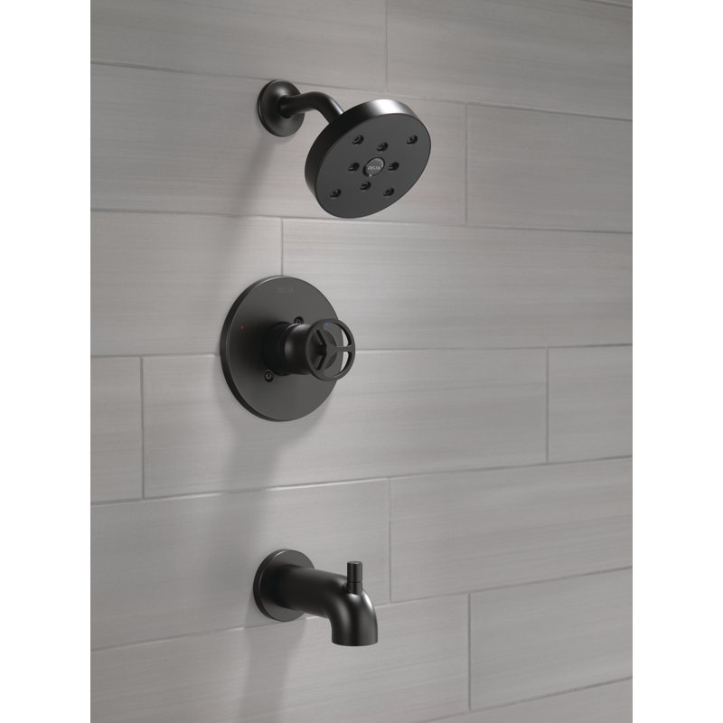 Trinsic  Tub and Shower Faucet, Matte Black