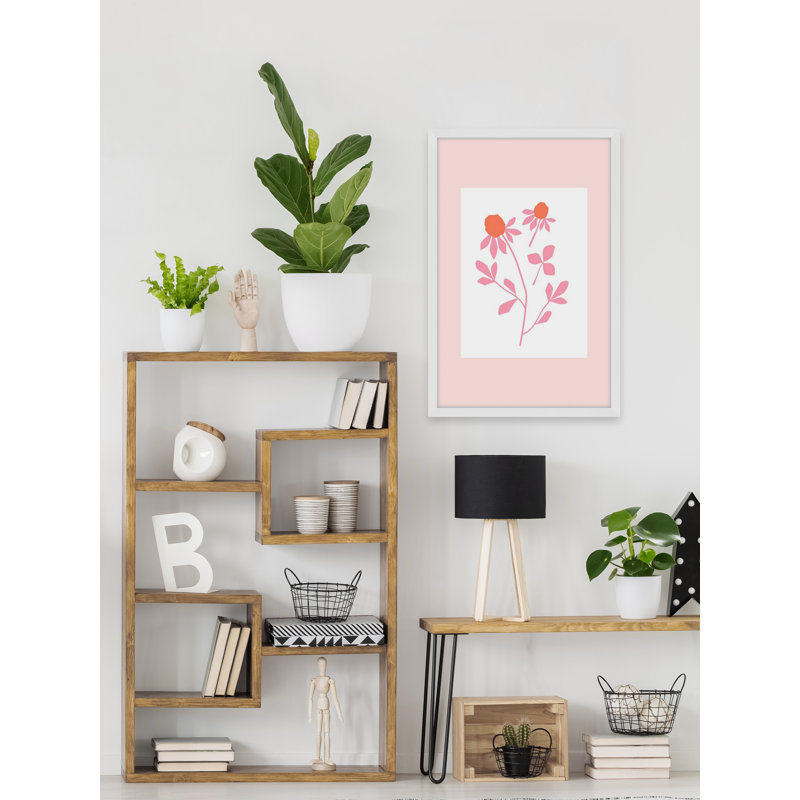 Touch the Leaf 1 Piece Single Picture Frame Painting, 45cm H x 38cm W