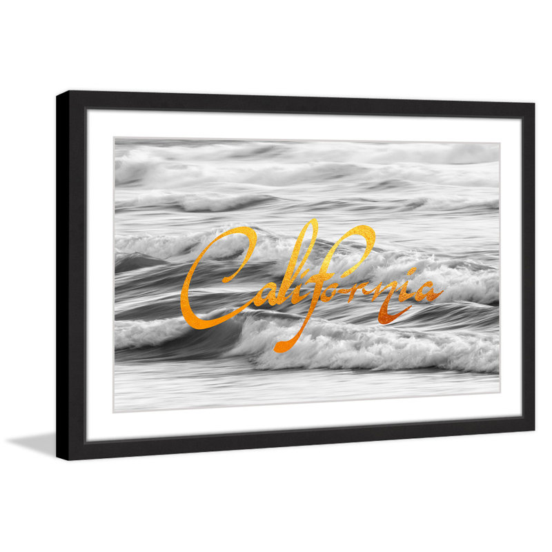 « great attendes-california », impression encadrée, H 12 po x l 18 po
