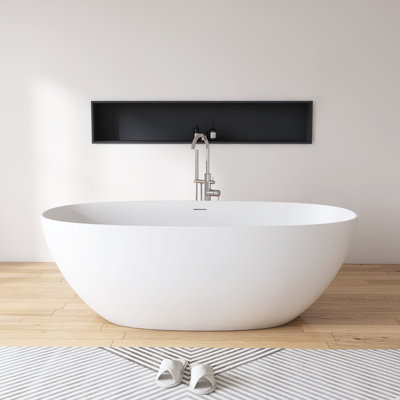 Baignoire de trempage autoportante à surface solide 67 po. X 31 po.