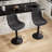 Lougene Swivel Adjustable Height Faux Leather Modern Bar Stools Upholstered Counter Stool-684021631