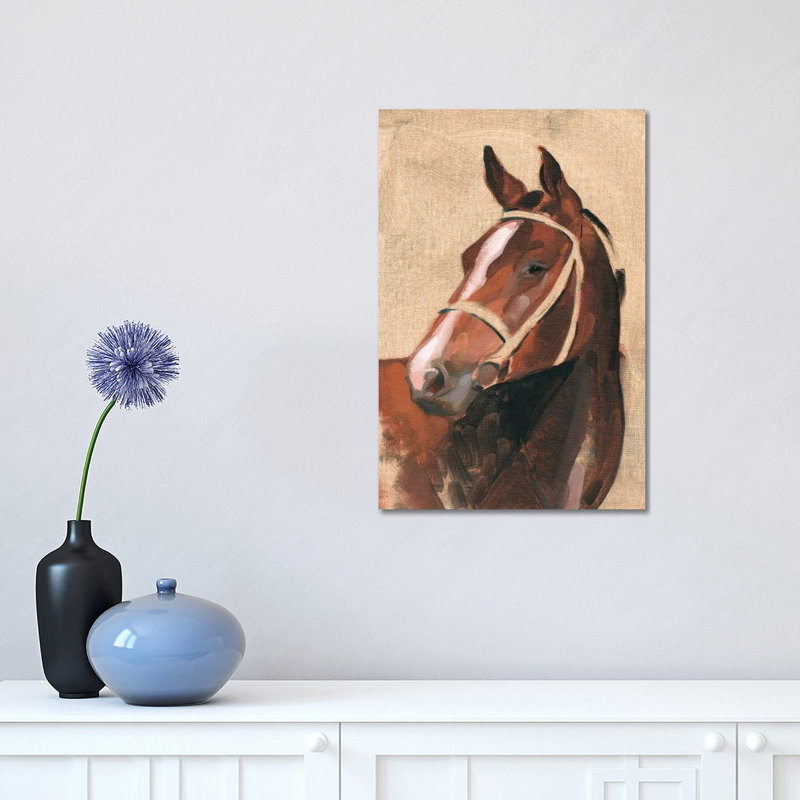 Thoroughbred III by Jacob Green - Wrapped Canvas Painting, 30.48 cm H x 45.72 cm W
