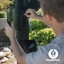Abri de jardin pour barbecue en acier galvanisé à toit rigide de 12 pi x 6 pi avec dessus de bar et PowerPort Backport Discovery Rockport XL