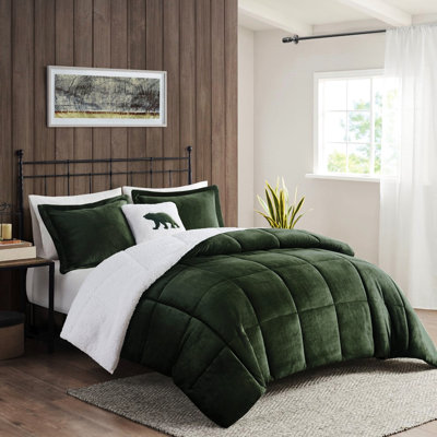 Édredon très grand - très grand, l 102 po x L 86 po, lavable à la machine, 2 taies décoratives et 1 coussin décoratif inclus