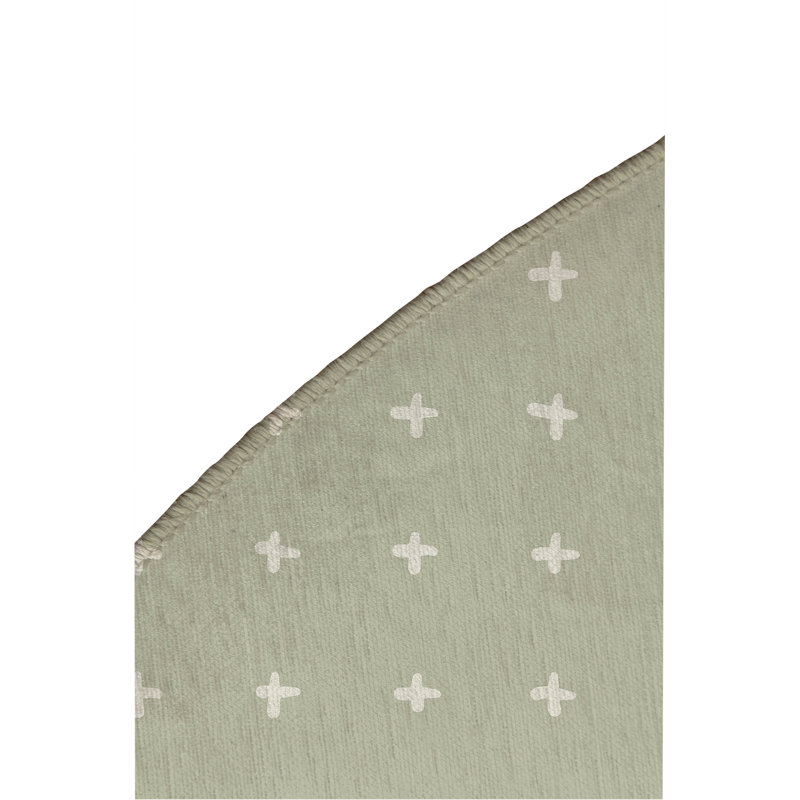 Tapis d'extérieur antidérapant Criss, Rond 5 pi