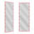 Modern Full Length Mirror With Lights, Full Body Vanity Mirror With 3 Color Modes, Wall Lighted Standing Floor Mirror-1274243420