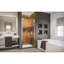 DreamLine Elegance-LS 39 3/4 - 41 3/4 po H x 72 po H porte de douche pivotante sans cadre en chrome-121723723-122531108