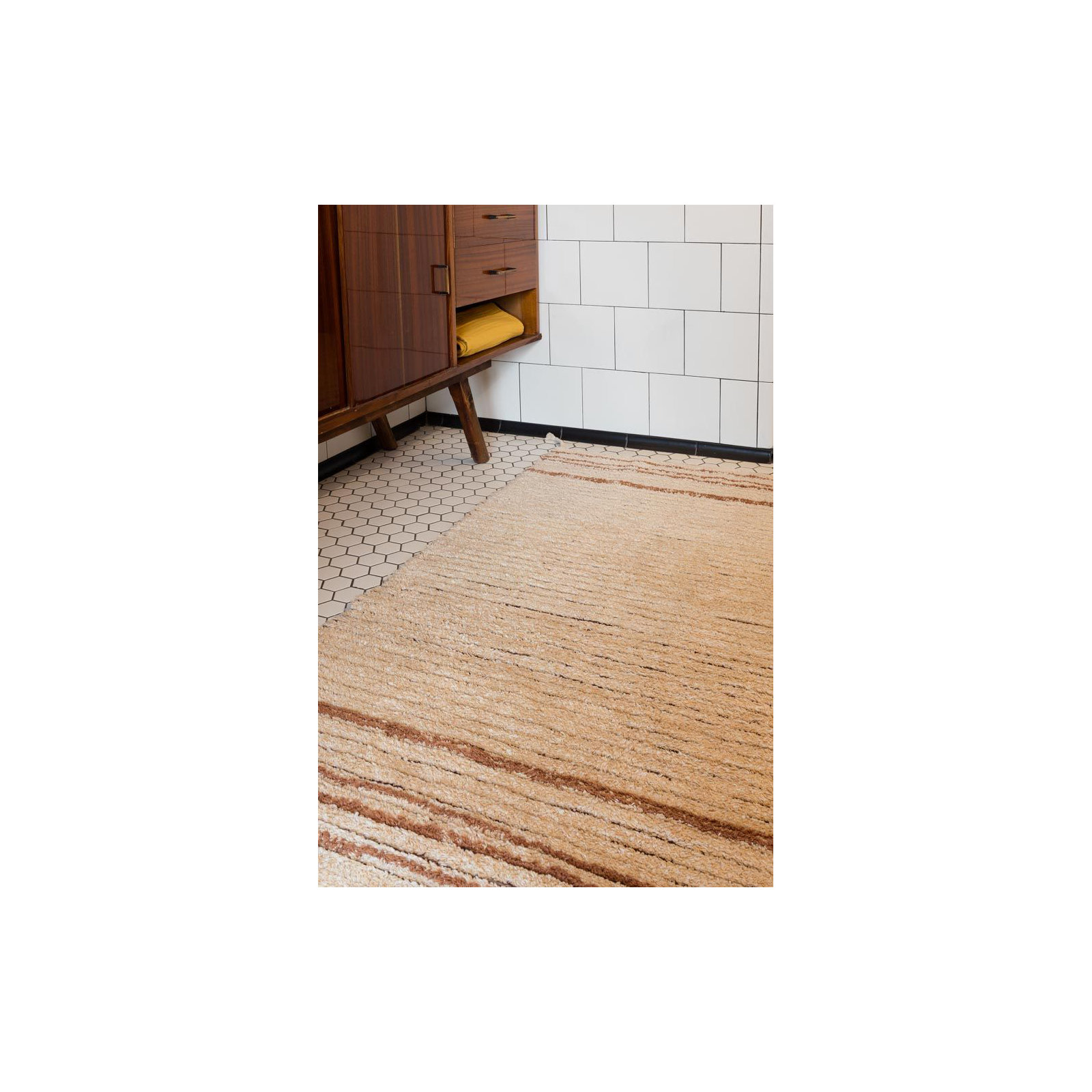 Reversible Washable Striped Area Rug, Rectangle 2'7" x 4'7"