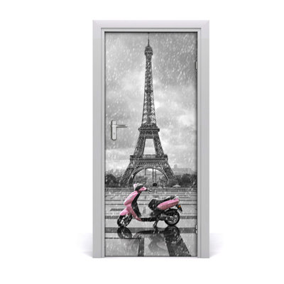Eiffel Tower Scooter Door Decal