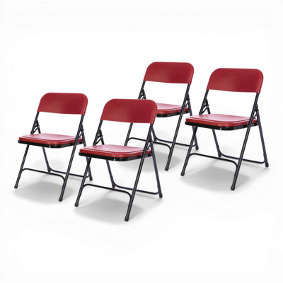 Lucille Plastic Stackable Folding Chair 