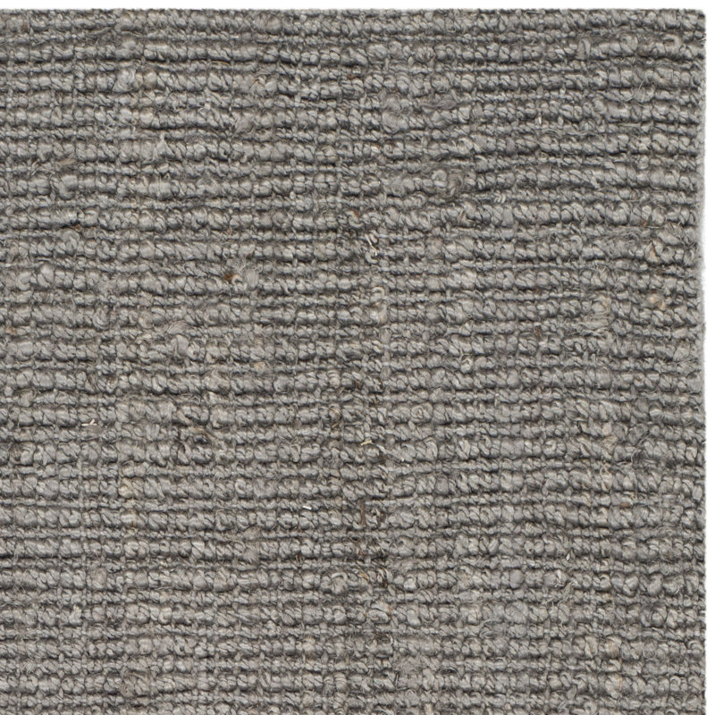 Alda Auckland Handmade Flatweave Jute/Sisal Gray Area Rug, Rectangle 4' x 6'