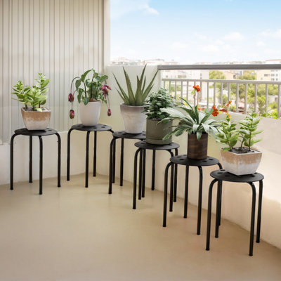 Patio Plastic Portable Stacking Chairs(Set Of 6) by Wrought Studio