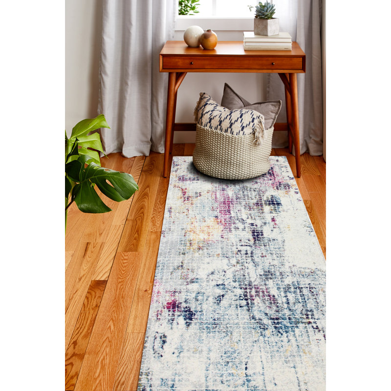 Abstract Area Rug, Runner 76 x 244cm