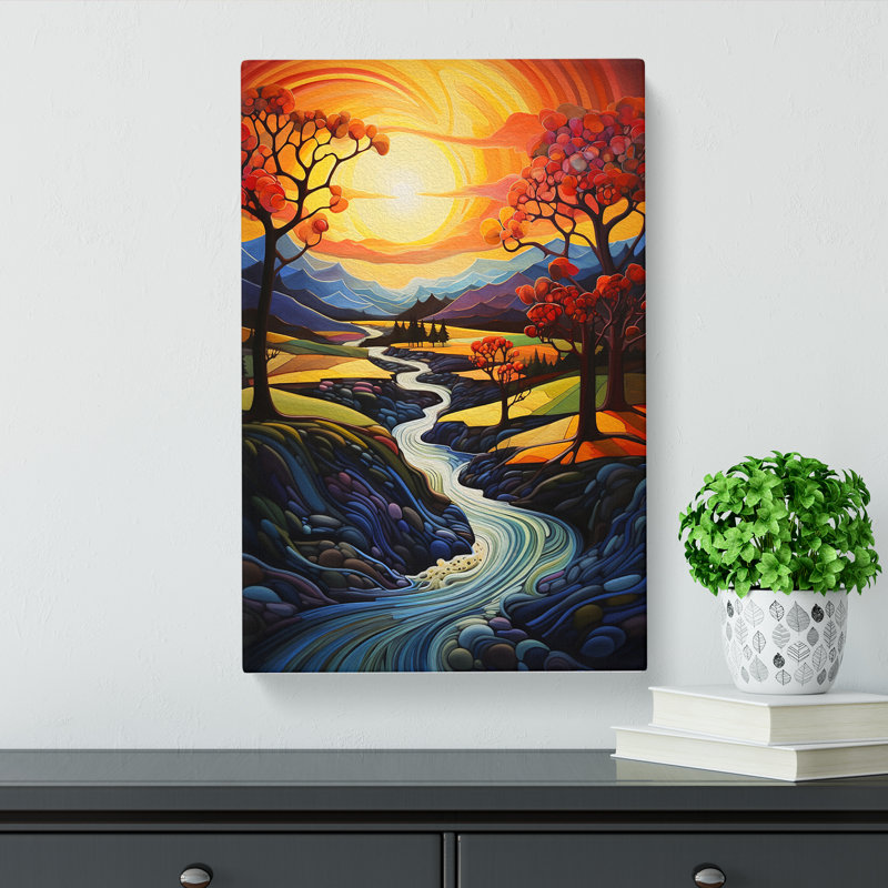 Landscape Modern - Wrapped Canvas, 76cm H x 50cm W x 3cm D