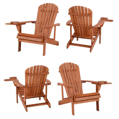 Chaise Adirondack en bois massif Colyn