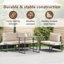 Garden Table Wood Outdoor Furniture Modern Terrace Patio Contemporary