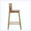 Tabouret de bar d'intérieur en bois, fini, ensemble de 2