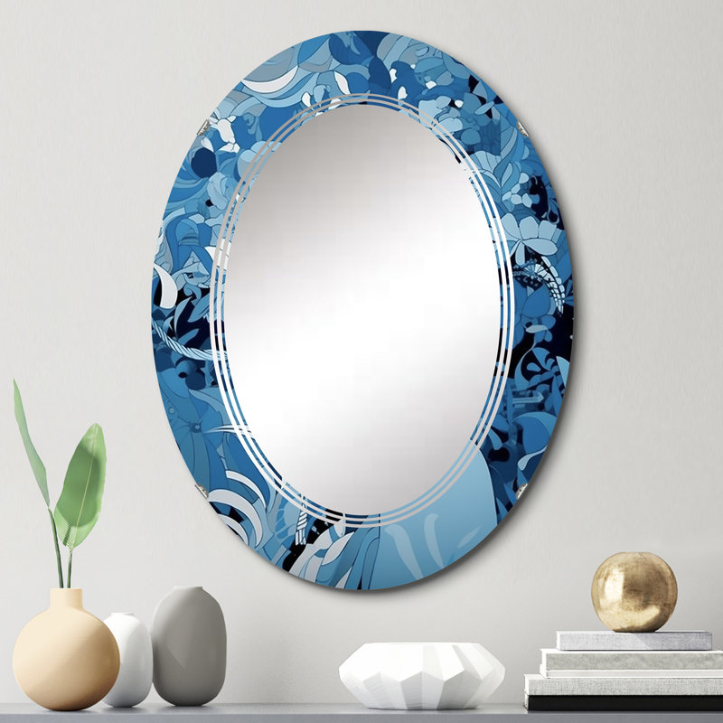 Craginorne - Miroir mural moderne ovale, 30 po x 20 po