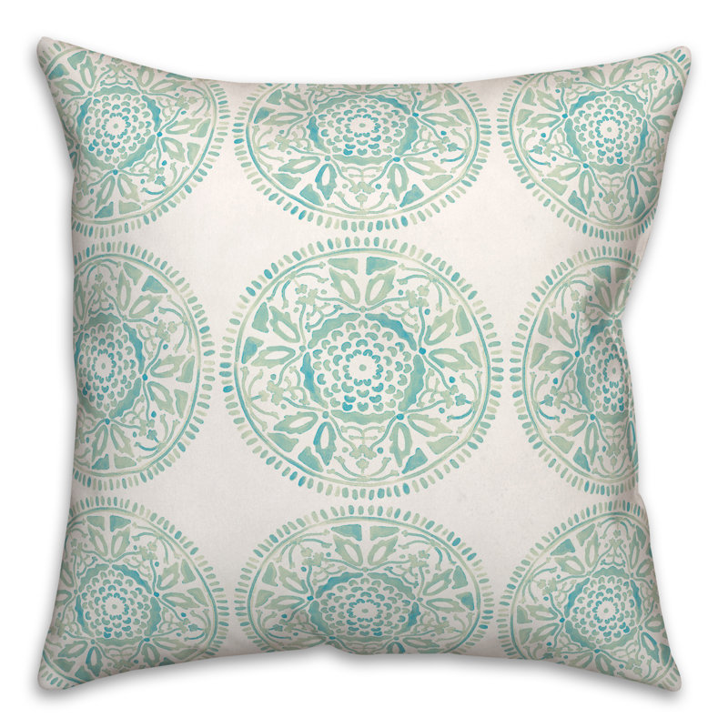 Housse et insert de coussin extérieur d'extérieur, Bleu sarcelle